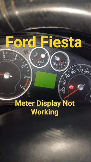 Ford Fiesta Meter Display Problem #Ford Fiesta Meter Display Not Working #Display#