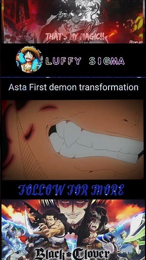 Asta First demon transformation was so lit🔥 #anime #edit #asta #blackclover #trending