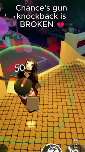 Chance's gun knockback is BROKEN 💔 #forsaken #roblox #robloxforsaken