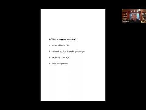 Life Insurance license exam study session.
