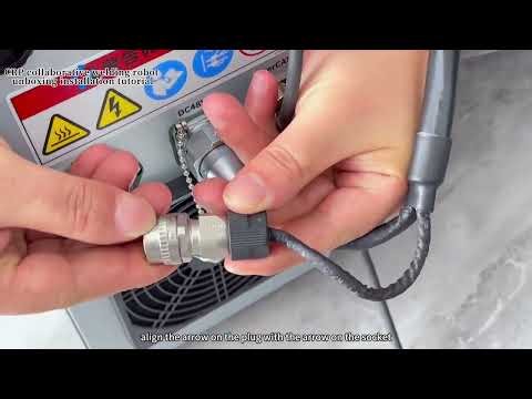 CRP COLLABORATIVE WELDING ROBOT UNPACKING INSTALLATION TEACHING VIDEO