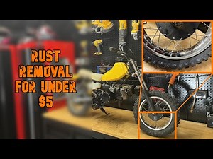 Cheap And Easy Way To Remove Rust From Aluminum Dirt Bike Rims