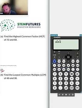 Solve HCF & LCM in Seconds Using Casio fx-83GT CW | GCSE Maths Hack #GCSEMaths #CasioCalculator