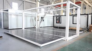 Foldable House Homes 1-3 Bedroom 20 40ft Fold Out Home Container Folding a Frame Portable Modern