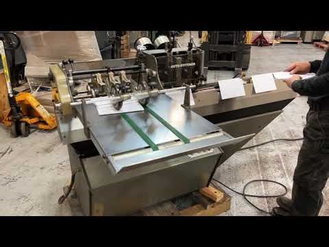 Rosback 203 Book Binding Saddle Stitcher