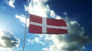Flag Denmark Waving Wind Against Beautiful Stock Footage Video (100% Royalty-free) 1082429770 | Shutterstock