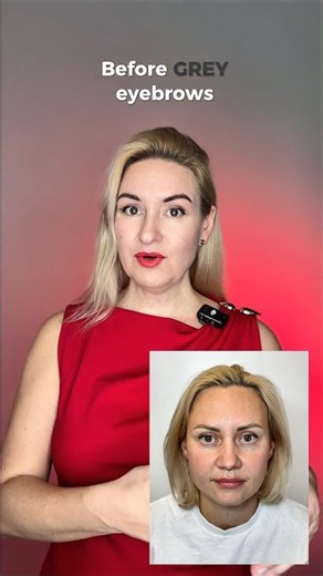 How to change the color of gray-blue eyebrows? #coverupeyebrows #correctbrows #eyebrowtint #marylito