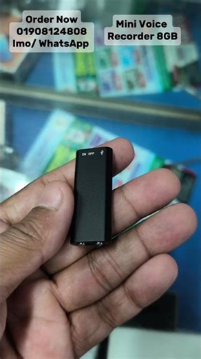 Super Mini Voice Recorder 8GB Built In Memory Card New