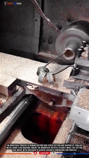 Innovation High Speed CNC Cutting Machin: Precision Metal Tube Machining #tech