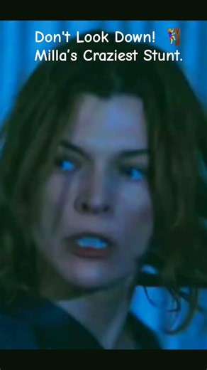 Milla Jovovich's Craziest 60ft Stunt! 😱 Resident Evil Apocalypse #shorts #stunt #residentevil