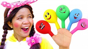 1.4M views · 10K reactions | Linda Plays with Balloons Daddy Finger Nursery Rhymes Linda and her friend play with balloons daddy finger nursery rhymes sons - learning colors with balloons for children. | Debbie Gill | Facebook
