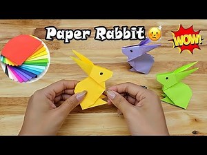 Very Easy Origami Bunny Making| How to Make Cute Paper Bunny Step by Step 🐇