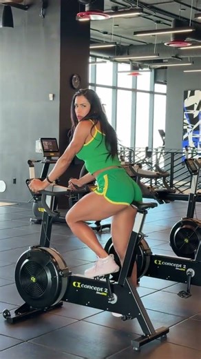 Intense Bike Workout 🔥 Booty Burn & Cardio in the Gym #BootyWorkout #BikeWorkout #CardioWorkout