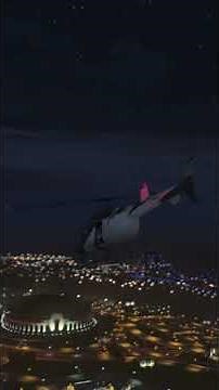 Night Police Helicopter Ride Over The City 🌃🚁 | GTA V Gameplay