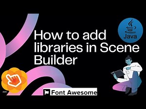 How to add libraries to JavaFX Gluon Scene Builder