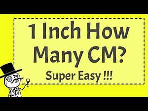 1 Inch How CM - (SUPER EASY!!! )