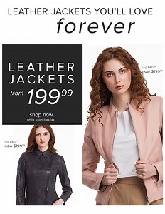 BIG CLEARANCE SALE! Leather Jackets from 199.99. Shop at https://danier.com/collections/womens-clearance | Danier