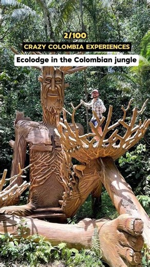 2# Best things to do in Colombia: Jungle ecolodge alongside a river