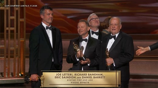 ''Avatar: Fire and Ash' wins Oscar for Best Visual Effects