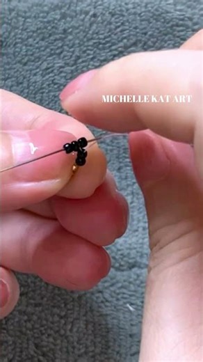 1 minute how to make beaded bracelet, making bracelet with seed beads 11/0