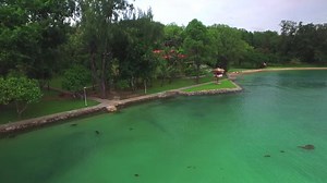 St John’s Island from above: This is how the island's marine laboratory – Singapore’s only offshore marine research facility – looks like from a drone. (Video: David Chia) | CNA