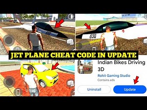 New Jet Plane Cheat Code+Drive Option in Indian Bike Driving 3D 🤯🔥| New Plugin Update |Harsh in Game