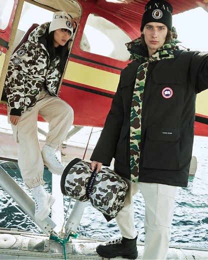 THE DROP is coming. The iconic Bape® ABC camo meets traditional Canada Goose x Concepts culture at the intersection of heritage and craftsmanship. Sign up to Basecamp to shop the collab on December 4: https://bit.ly/3G7csXo #CGxBAPExConcepts | Canada Goose