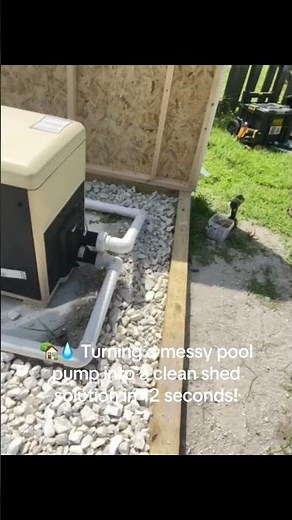 Custom Shed Build: Pool Pump Enclosure in 12 Seconds 🏡💧
