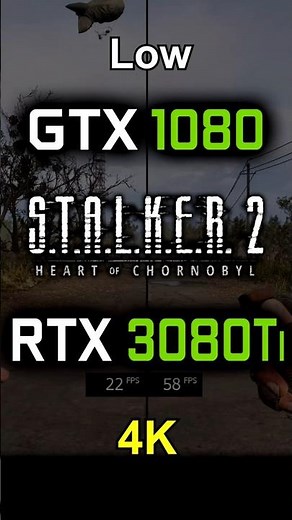 GTX 1080 vs RTX 3080 Ti - S.T.A.L.K.E.R. 2: Heart of Chornobyl | 4K
