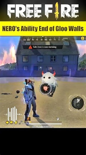 End of Gloo Walls With New Character NERO Ability 🤐 Free Fire #gashotfire