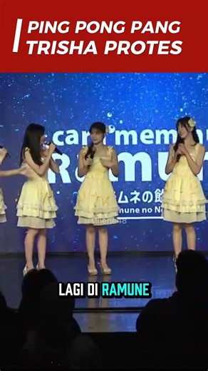 TRISHA PROTES LIA PASRAH GAME PING PONG PANG #jkt48 #fionyjkt48