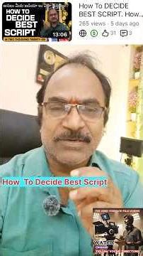 How to decide best script #youtubeshorts #ytshorts #shots #trending #screenplay #script #director