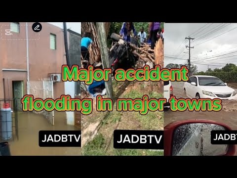 JAMAICA NOW ; major accident , flooding in santa cruise woman trap in car in 99