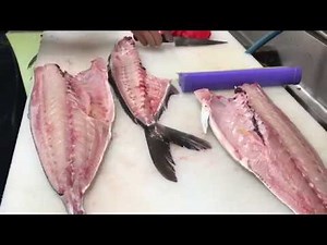 "Yellowtail" How to fillet(cut) into 3 pieces - Tsumoto ultimate bleed out method #07