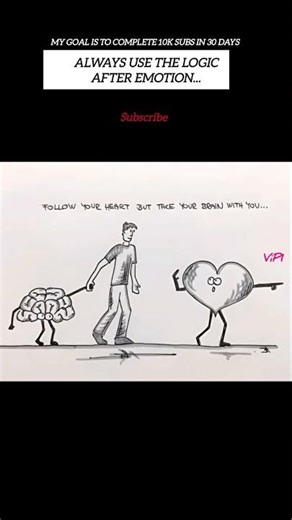 Day-7: Always take your brain with your heart. #awezchaitrend #subscriber #ViP1