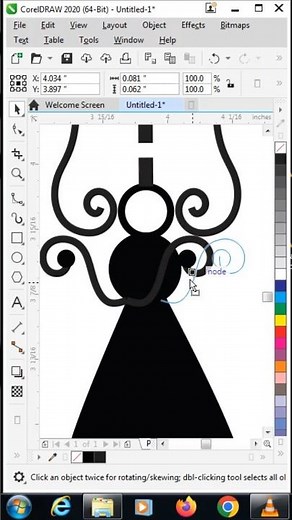 line illustration in coreldraw