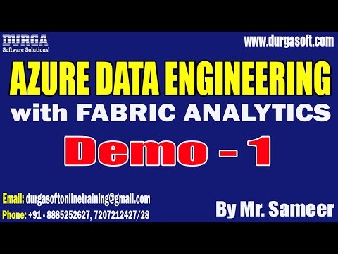 AZURE DATA ENGINEERING with FABRIC ANALYTICS tutorials || by Mr. Sameer On 05-01-2026 @8PM (IST)