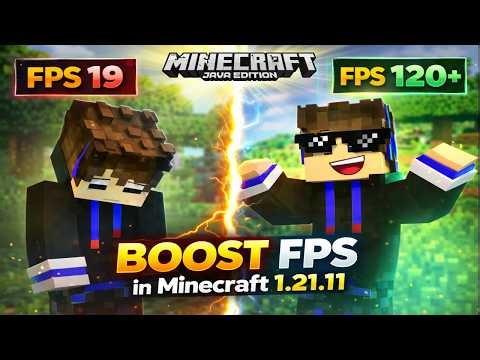 Stop Minecraft Lag Now | Java 1.21.11 120+ FPS Settings Guide