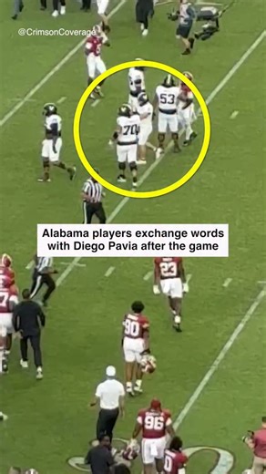 CBS Sports College Football on Instagram: "Some postgame conversation between Alabama and Diego Pavia #collegefootball"
