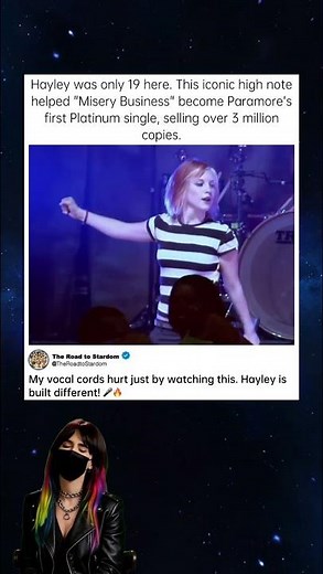 19-year-old Hayley was a BEAST! 🎤 #HayleyWilliams #Paramore #VocalRange #miserybusiness