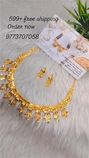 सुंदर असा नेकलेस सोन्यासारखा दिसणारा मायक्रो पॉलिश मध्ये #9773707058#short reels.