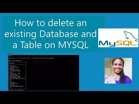 How to Delete/Drop a Database and Tables on MYSQL