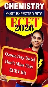 Ozone Day Date Don’t Miss This ECET Bit || SAIMEDHA KOTI - HYD