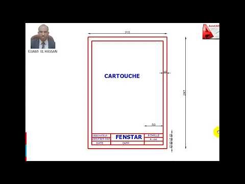 formation autocad 2d : cartouche A4 et impression