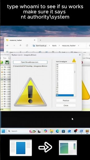 How to change system icons on windows 11 #techtok #windows11