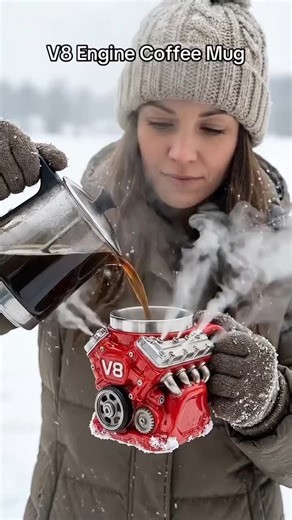 V8 Engine-Inspired Mug for Coffee Lovers