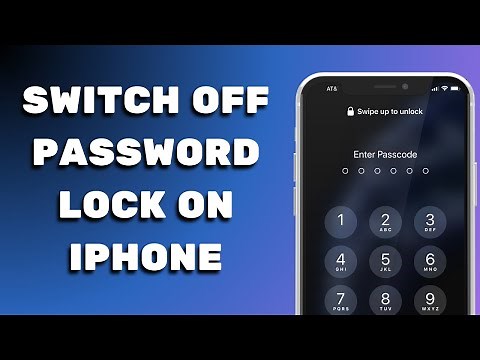 How to Switch Off Password Lock on iPhone | Turn Off Lock Screen Passcode On Iphone