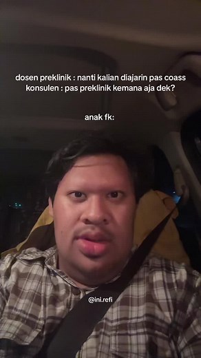 hanya bisa menjawab : mohon maaf dokter, saya akan belajar lagi 😭🙏🏻 #fyp #inirefiand #medstudent