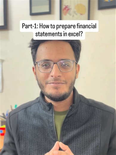 Part 1: How to prepare financial statements in excel?