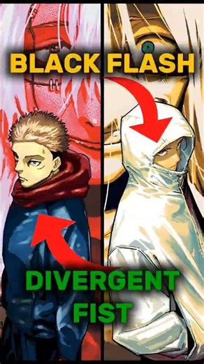 How Did Yuji’s Divergent Fist Predict His Black Flash Mastery? #jjk #anime